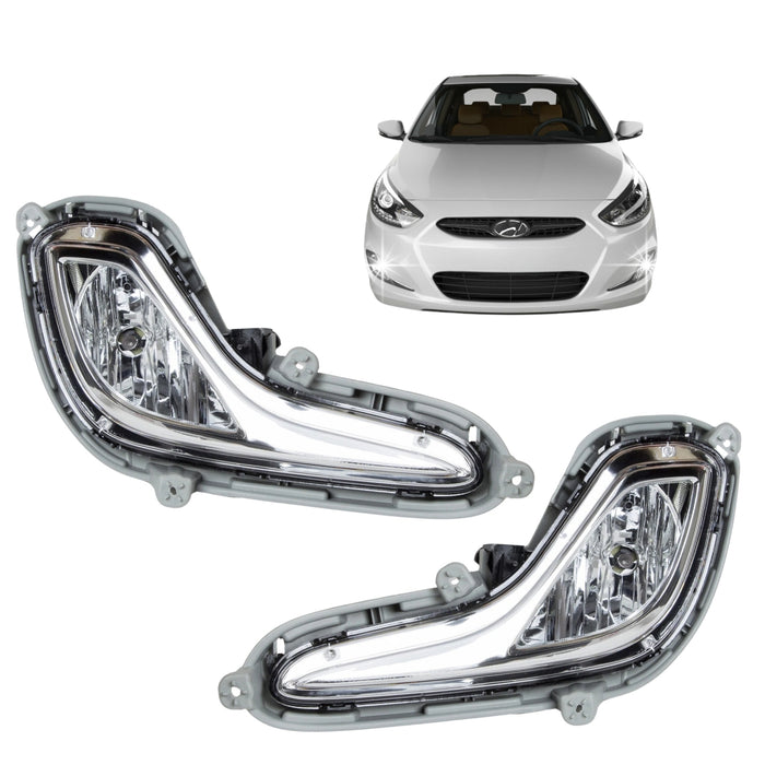 Kit Neblineros Para Hyundai Accent Rb 2012-2015 El Par