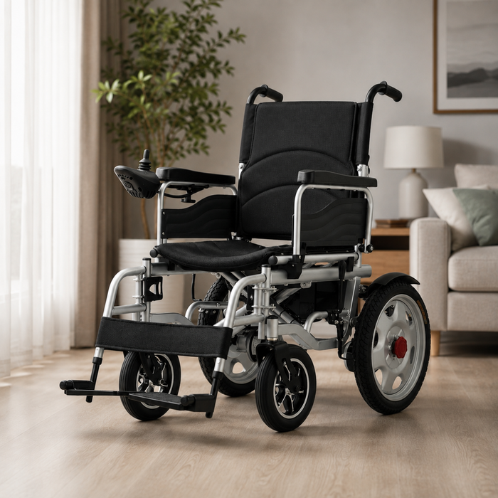 Silla de Ruedas Eléctrica Plegable con Joystick