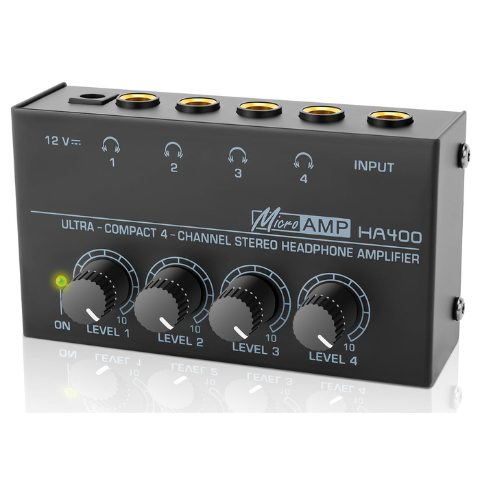 Amplificador Audífonos Compacto Ha400 De 4 Canales