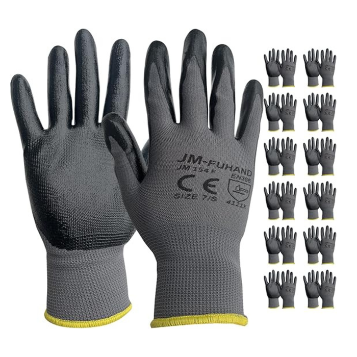 Guantes De Trabajo Multiproposito Seguridad Pack 12 Unid