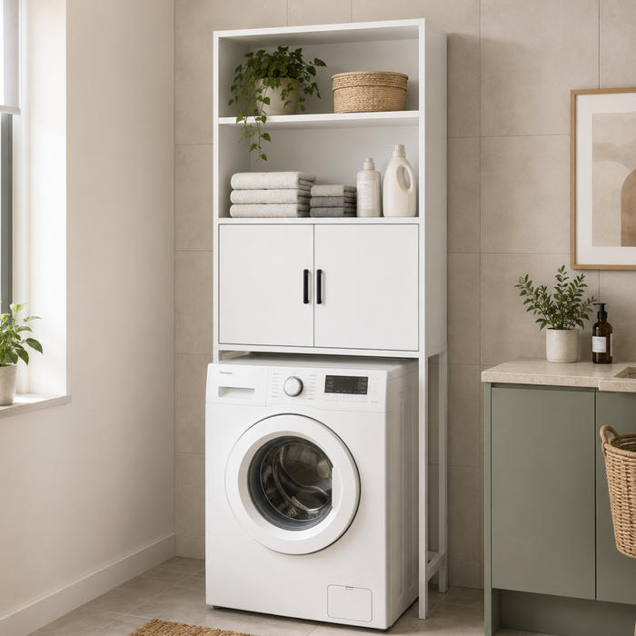 Estante Organizador De Baño Con 2 Puertas