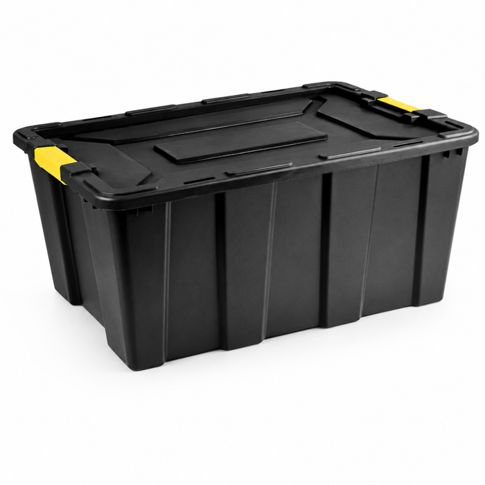 Caja Plástica Organizadora Baul 100 Litros Con Tapa Multiuso