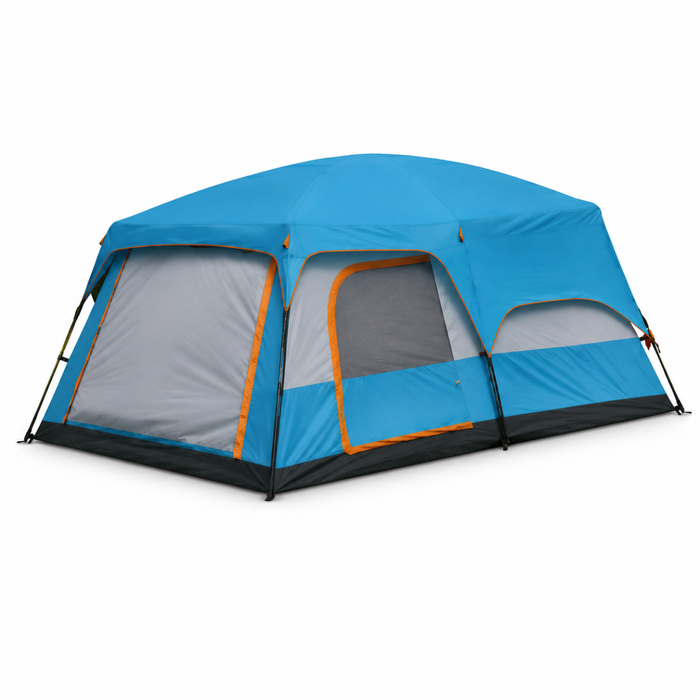 Carpa Camping Tienda Familiar 8 A 12 Personas Impermeable Azul