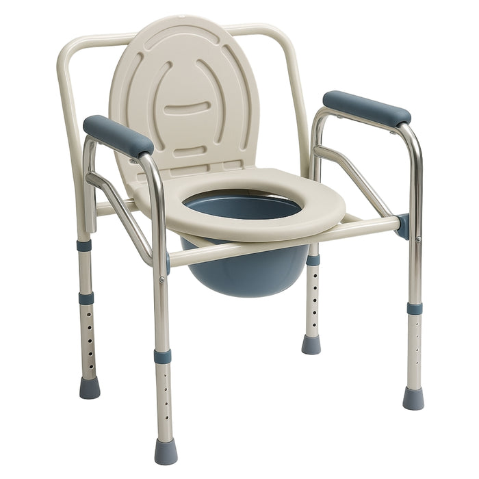 Silla Inodoro Baño Portátil Agarradera Adulto Mayor Ajustable Heizen