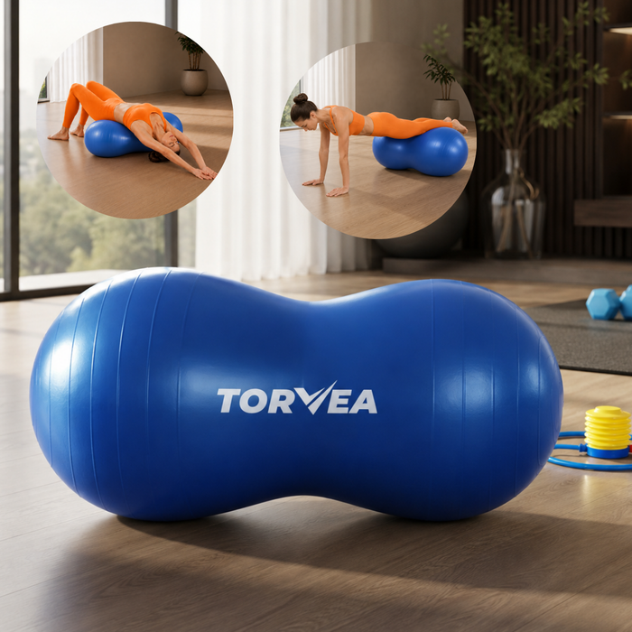 Pelota Yoga Pilates Balón Maní 75x40cm Fitness Ejercicio