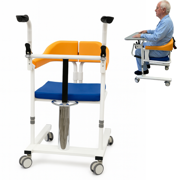 Silla Hidráulica Transferencia Paciente Baño Ducha Orinal WC