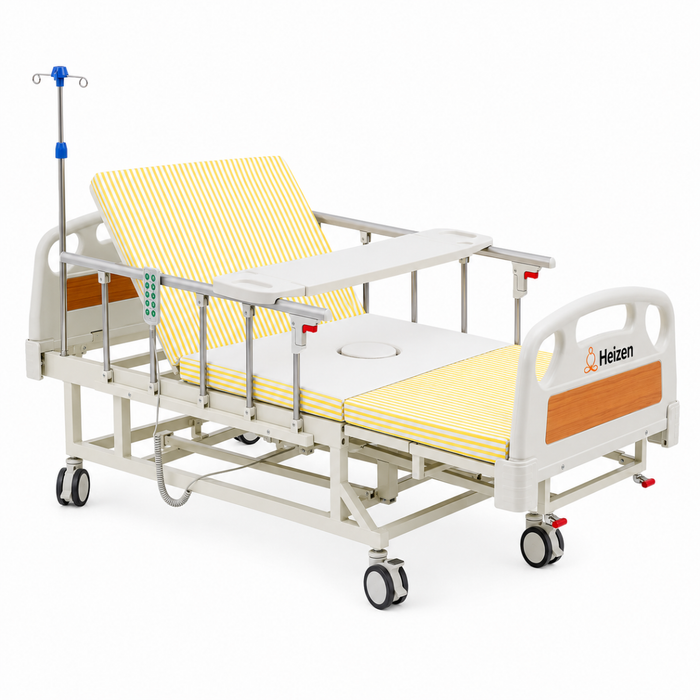 Cama Clínica Catre Eléctrico 260Kg Colchón Bandeja y Control