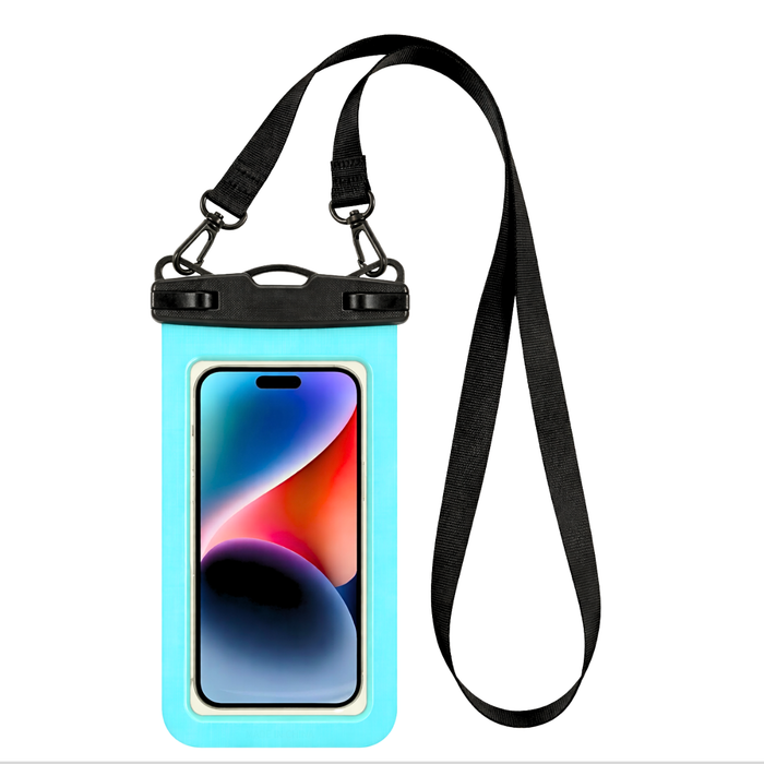 Funda Impermeable Celular Universal Protector De Teléfono Azul Turquesa