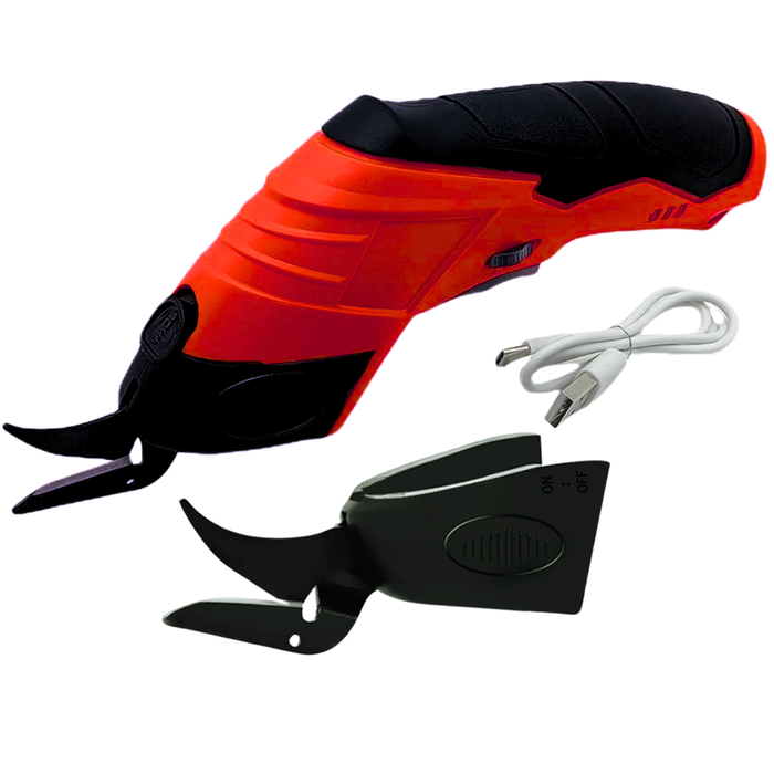 Tijera Eléctrica Recargable para Carton Tela Cuero Alfombra