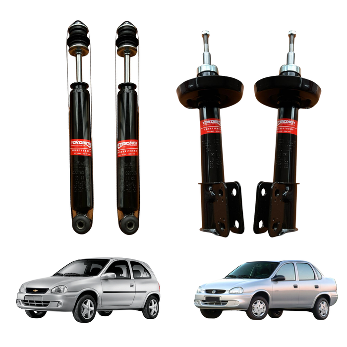 Kit Amortiguadores Delanteros + Traseros Para Corsa 93-08