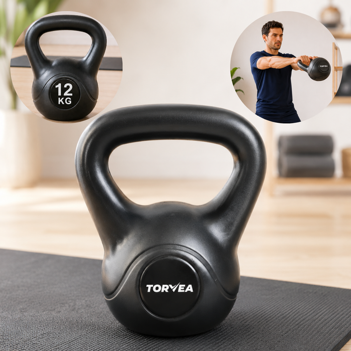 Pesa Rusa Kettlebell 12 Kg Para Ejercicio Fitness Entrenamiento