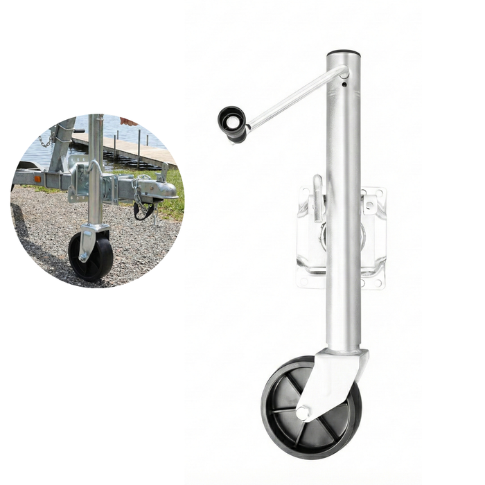Pata Enganche Con Rueda Para Carro De Arrastre Maniobrable