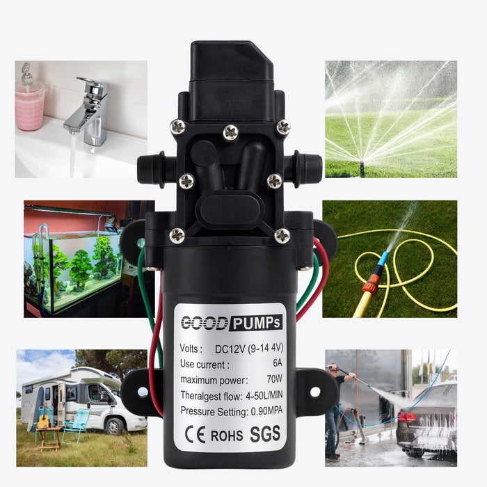 Bomba De Agua Diafragma Portátil Inteligente 6l/min 70w Colo