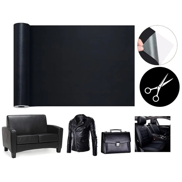 Parche Reparador Cuero Autoadhesivo 50x120cm Para Sofá Auto