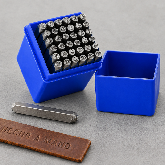 Numeros y Letras de Golpe 8mm 36 Piezas para Metales