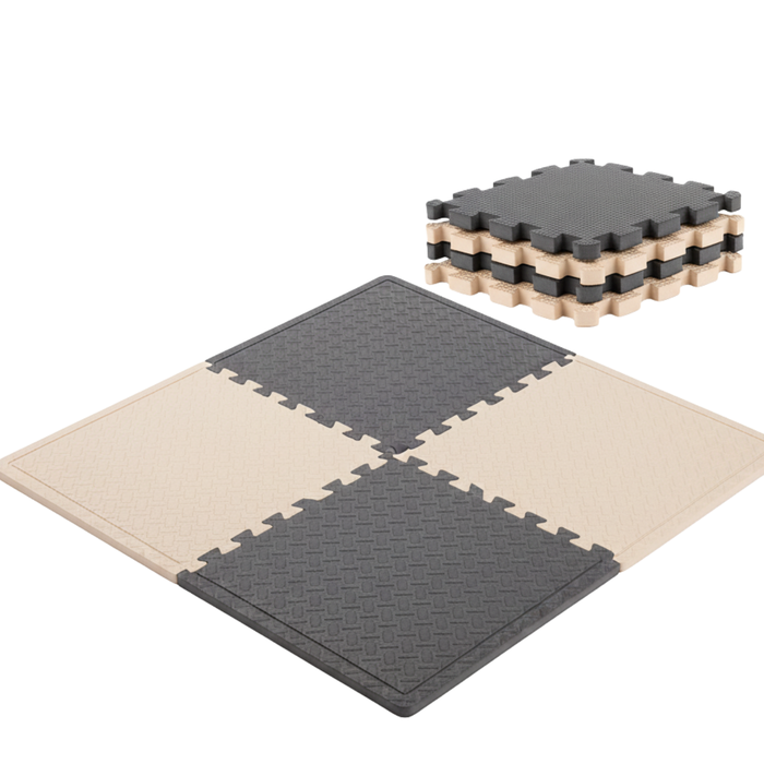 Piso De Goma Eva Infantil Niño Y Bebé Set 4 Piezas 60x60 Amarillo