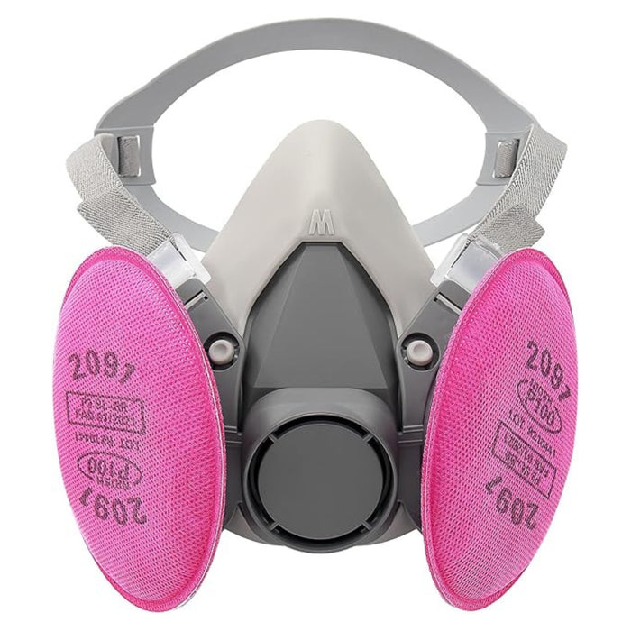 Mascara Respirador Reutilizable Antipolvo Quimicos 4 Filtros