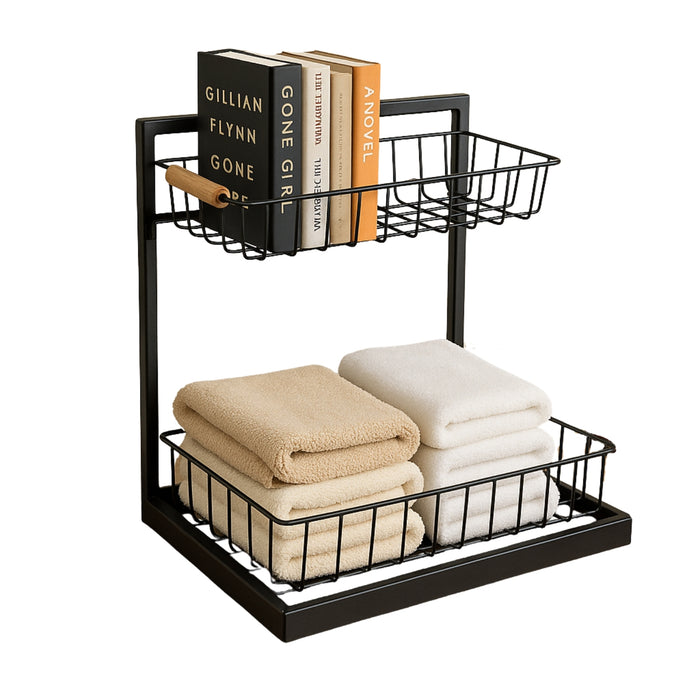 Organizador Estante Uso Bajo Lavaplatos 2 Nivele Cocina Baño