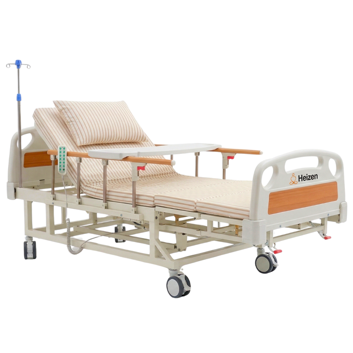Cama Clínica Catre Eléctrico 260Kg Colchón Bandeja y Control