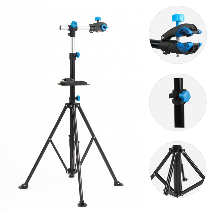 Atril Bicicletas Para Mantenimiento Ajustable Y Plegable