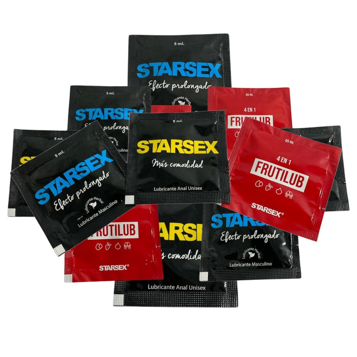 Pack 12 Lubricante Intimo Retardante Anal Frutilub Sachet