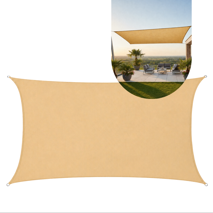 Toldo Vela Rectangular Sombreadora Malla 5x2 Mt Exterior