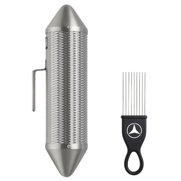 Guiro Torpedo  Torpedo Metálico + Peine Instrumento Musical