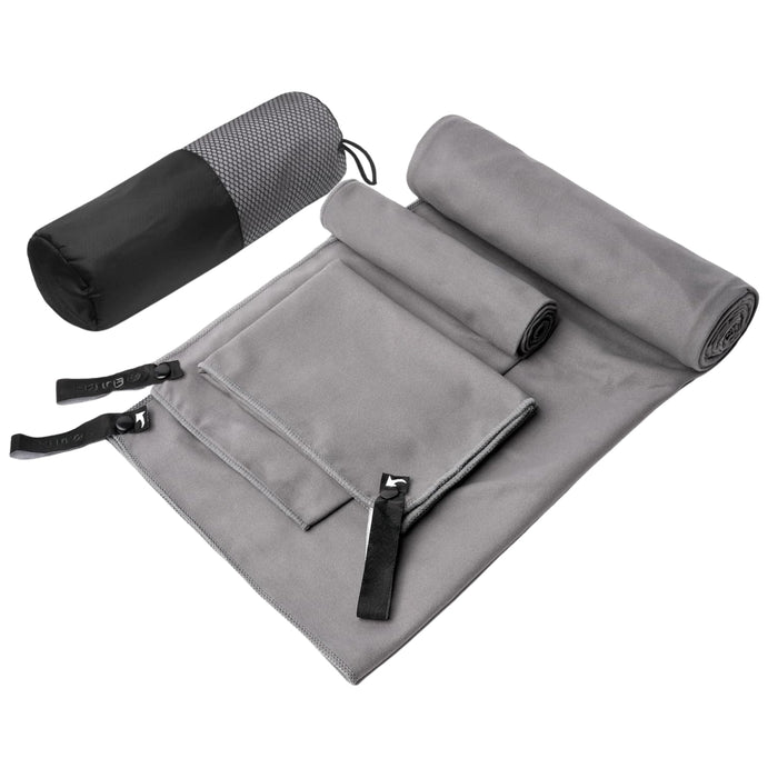Toalla Microfibra Set De 3 Baño Viaje Natación Secado Rápido