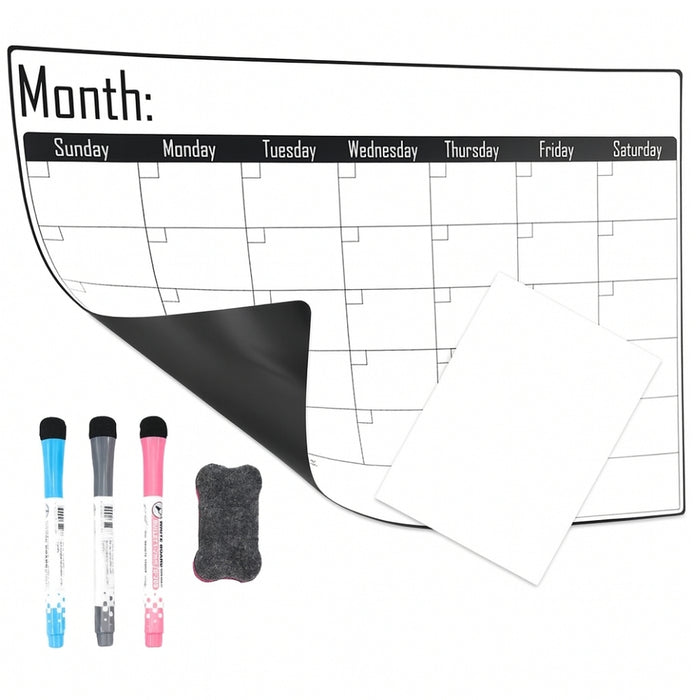 Pizarra Calendario Mensual Magnética Para Refrigerador