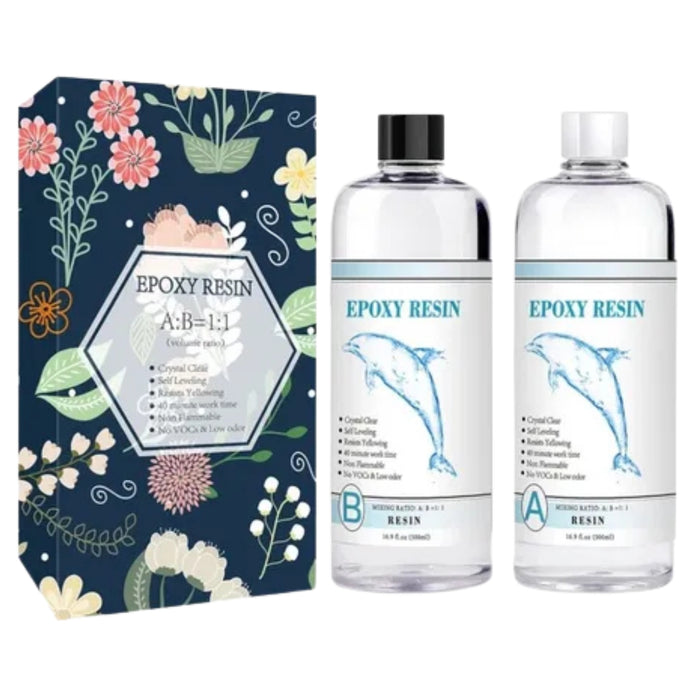 Resina Epoxica 1:1 Para Artesanias Ultra Transparente 1 Kg