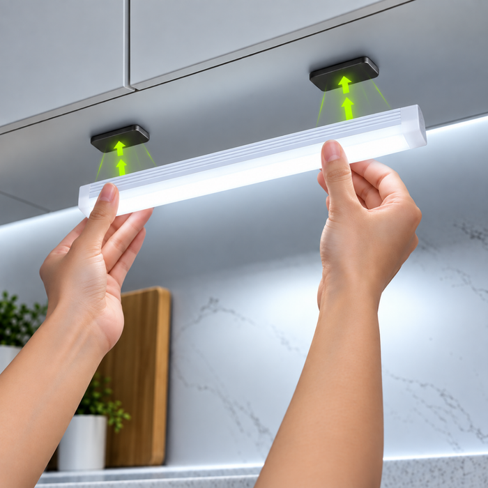 Luz Led Barra Magnética Sensor Movimiento Recargable 20 Cm