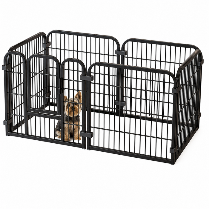 Corral Para Perros Metálico Jaula Mascotas 6 Paneles