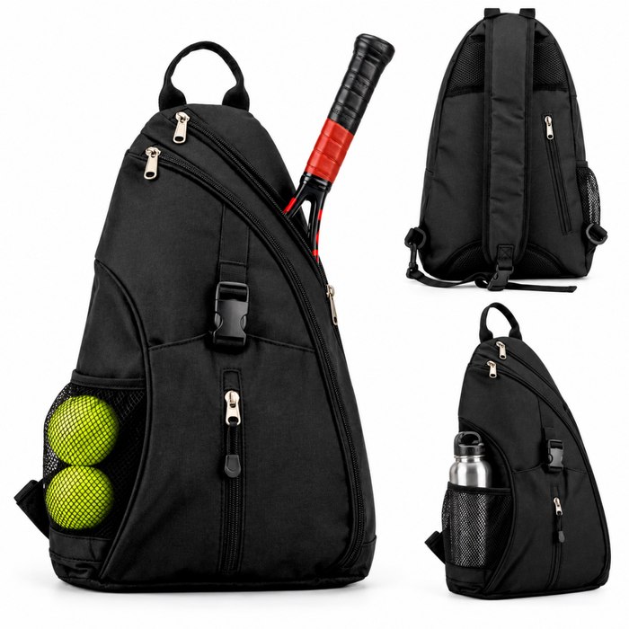 Bolso Padel Mochila Cruzada Tenis Raquetero Ajustable