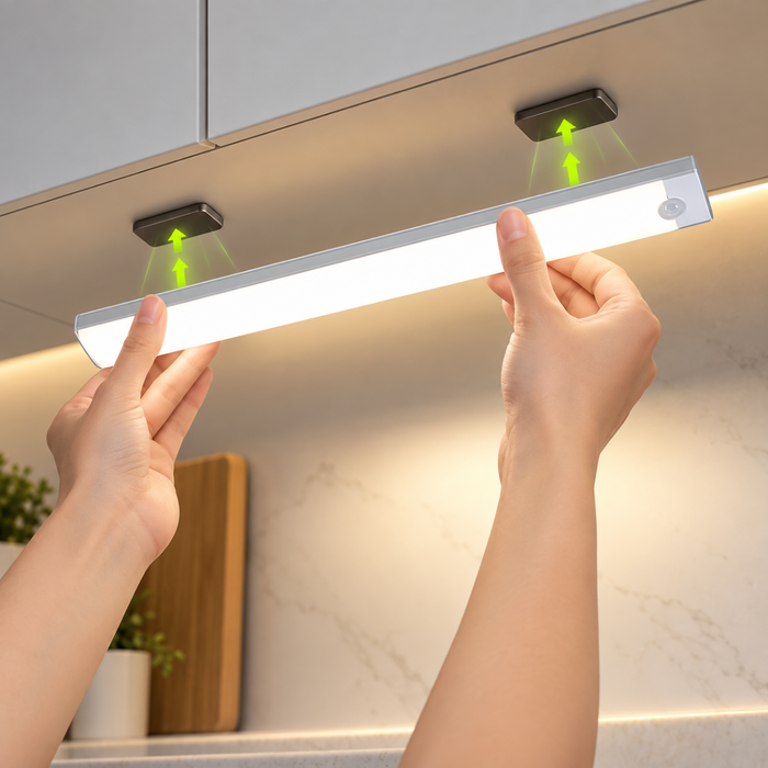 Luz Led Barra Magnética Sensor Movimiento Recargable 20 Cm