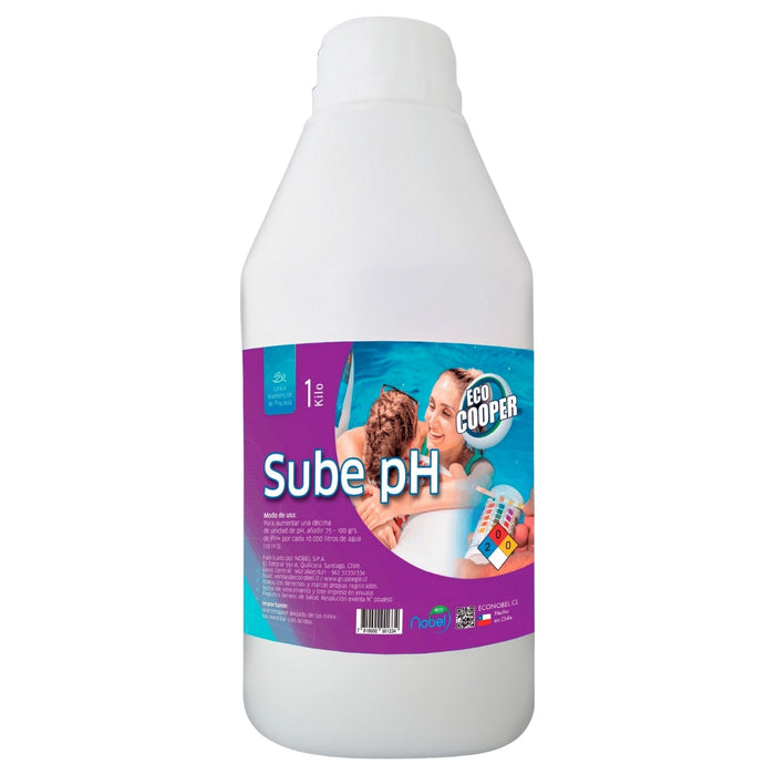 Sube Ph Para Piscina En Polvo 1kg Eco Cooper Nobel