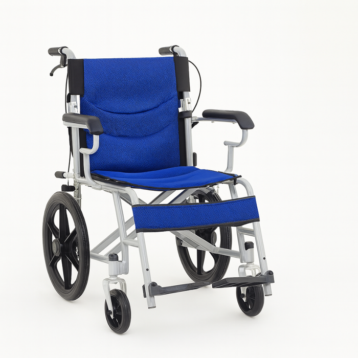 Silla de Ruedas Estándar Geriatrica Plegable Descansa Pies