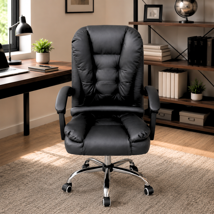 Silla De Escritorio Ejecutiva Reclinable Acolchado Premium
