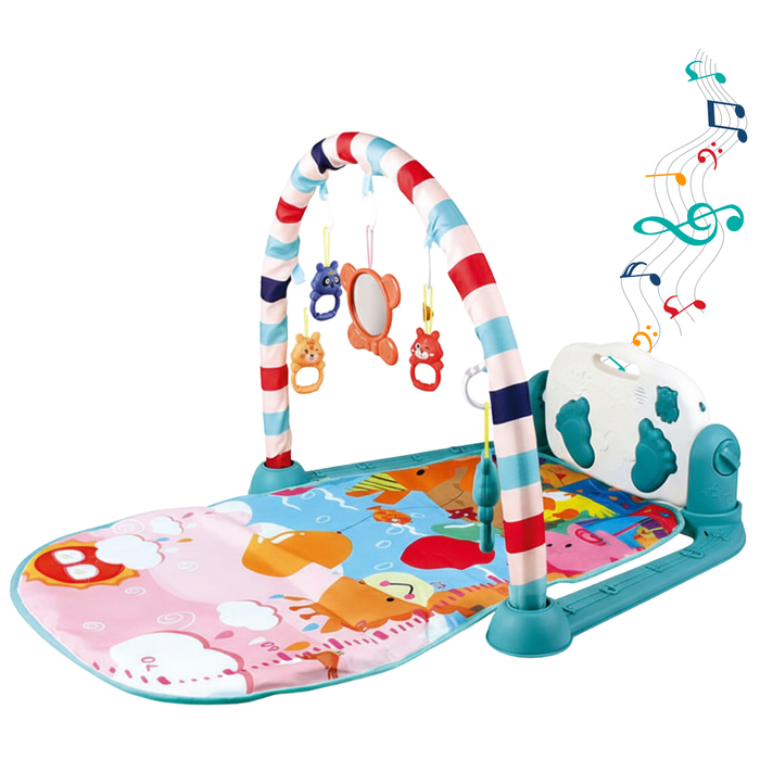 Gimnasio Para Bebe Centro Actividades Alfombra Piano 3 En 1