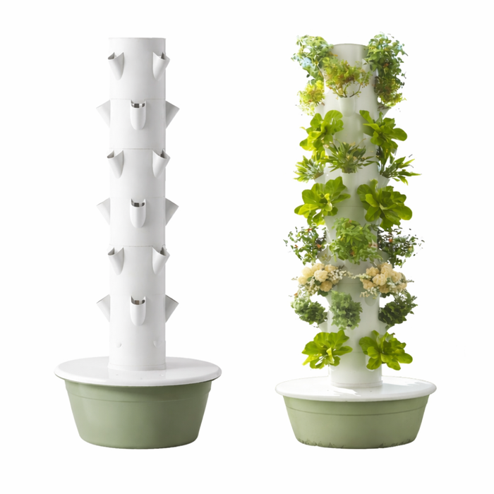 Torre De Cultivo Hidropónico Vertical Huerto En Casa Jardín