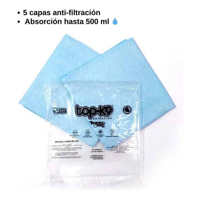 Sabanillas De Entrenamiento Top-k9 30 Unidades 60x60cm