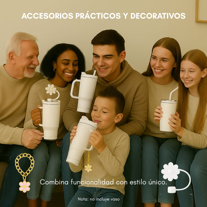 Accesorios Para Vaso Térmico Decoración Universal Bombilla
