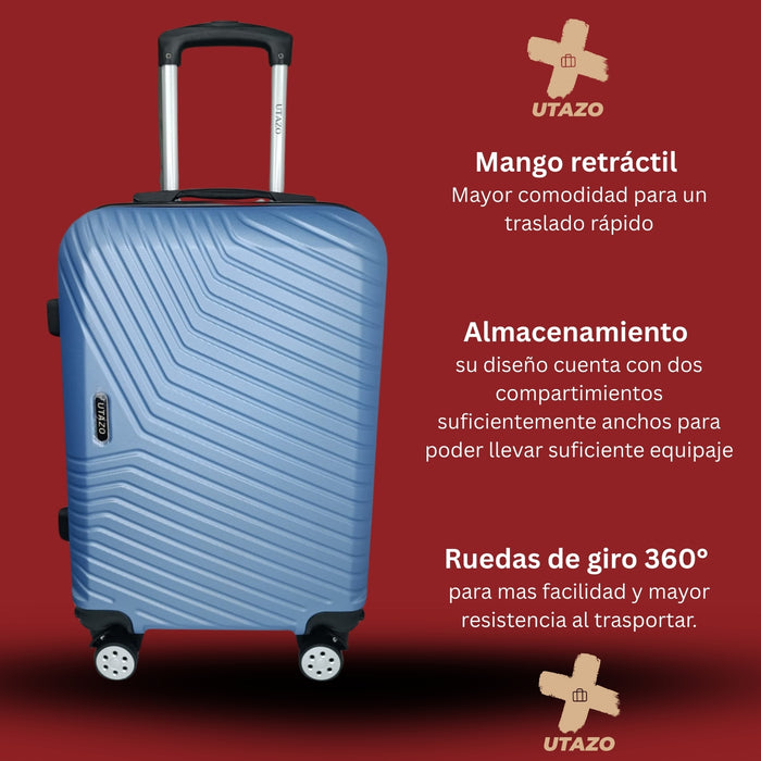 Maleta Cabina Utazo Carry On 10kg + Set Bolsa Organizadora