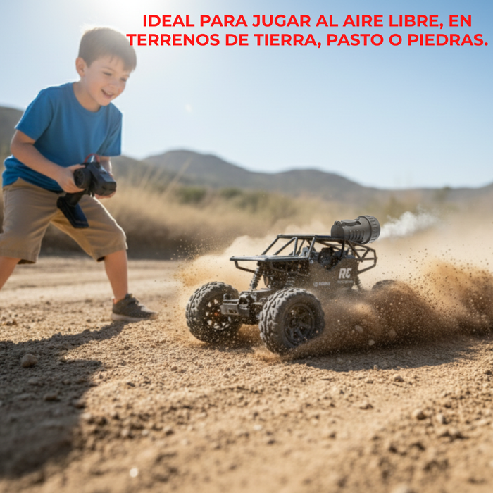 Auto Control Remoto Rock Crawler 2.4 1/18 Rc Humo 4x4