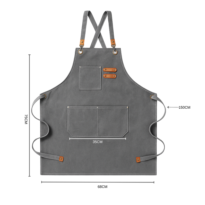 Pechera Delantal Cocina Barbacoa Parrilla Premium Peluquero Negro Batman Gris