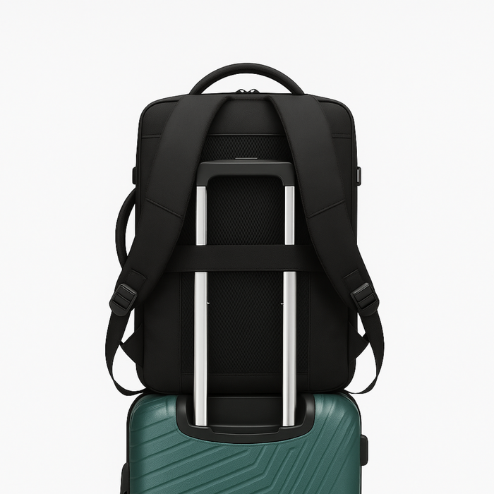 Mochila De Viaje Impermeable Laptop 15.6 Capacidad 20l - Negro - Liso