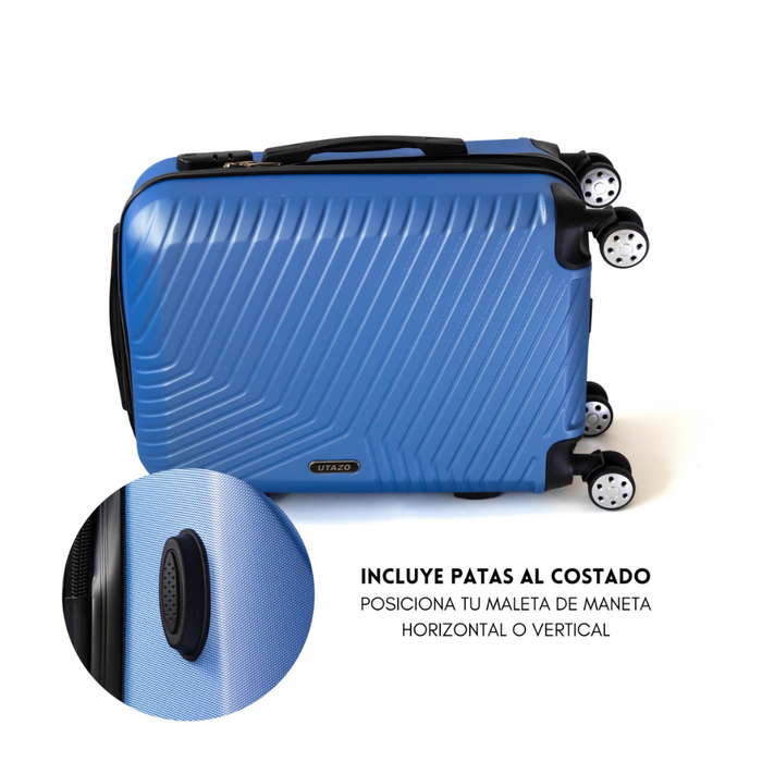 Maleta Utazo 10kg Cabina Abs 38x55x22cm Azul Electrico