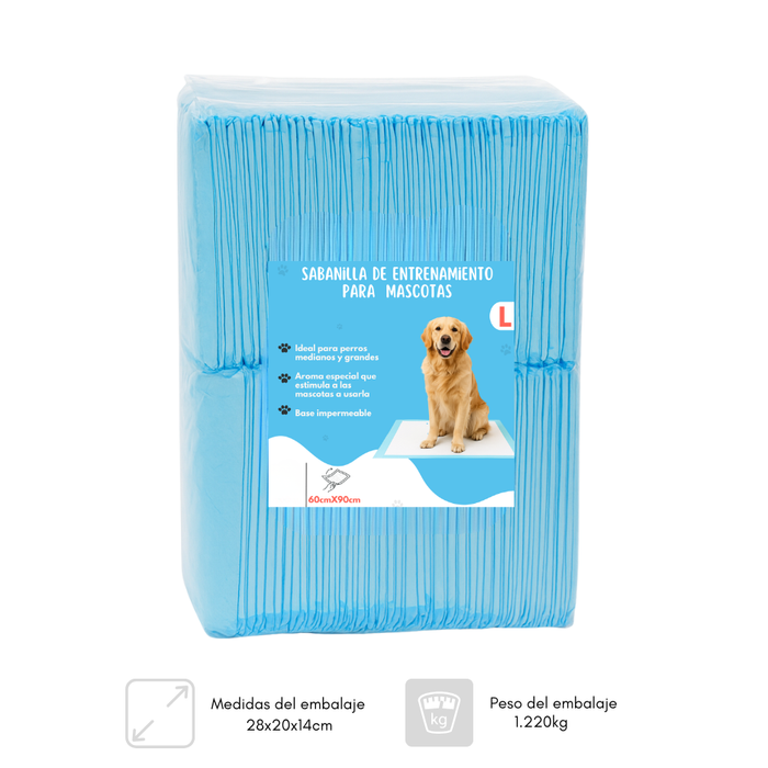 20 Pañales Sabanillas Entrenamiento Absorbentes Mascota Perros 60x90cm
