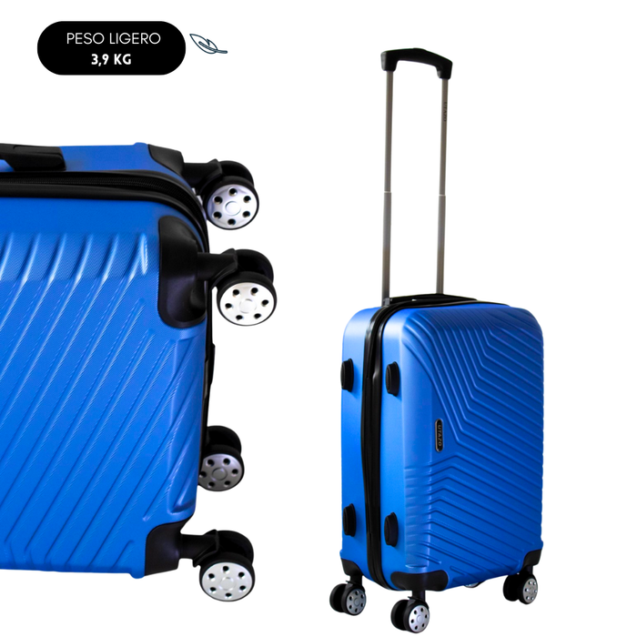Maleta Utazo 10kg Cabina Abs 38x55x22cm Azul Electrico