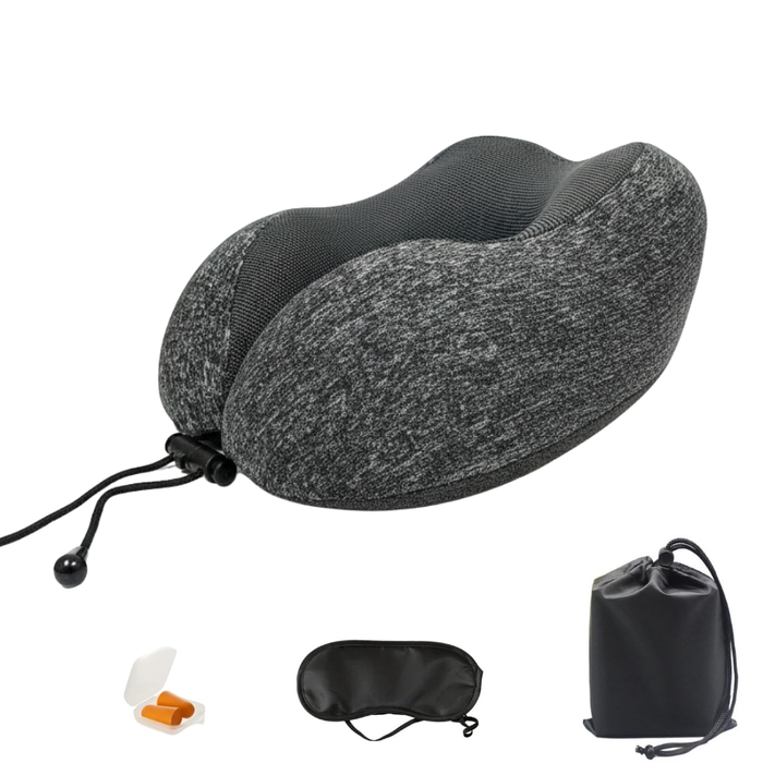 Almohada Viscoelastica Viaje Cuello Cojín Relajante Tapa Ojo