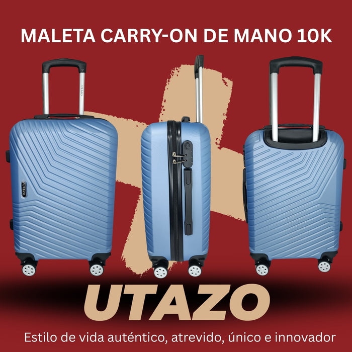 Maleta Cabina Utazo Carry On 10kg + Set Bolsa Organizadora